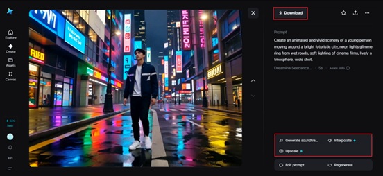 Dreamina AI Video editor