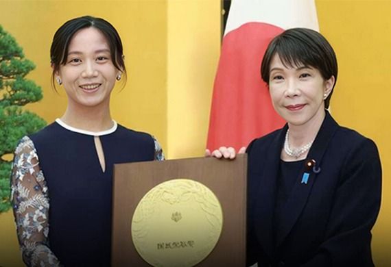 Speed Skater Miho Takagi Receives Japan's People's Honor Award