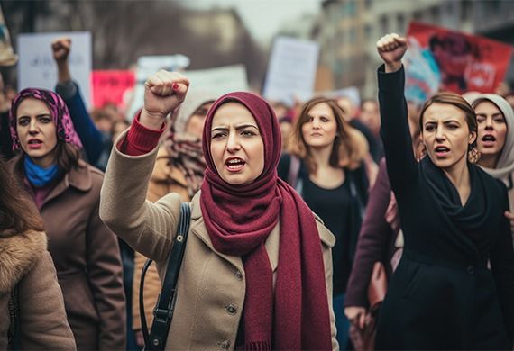French Women Protest RN Headscarf Ban With Viral Veil Campaign